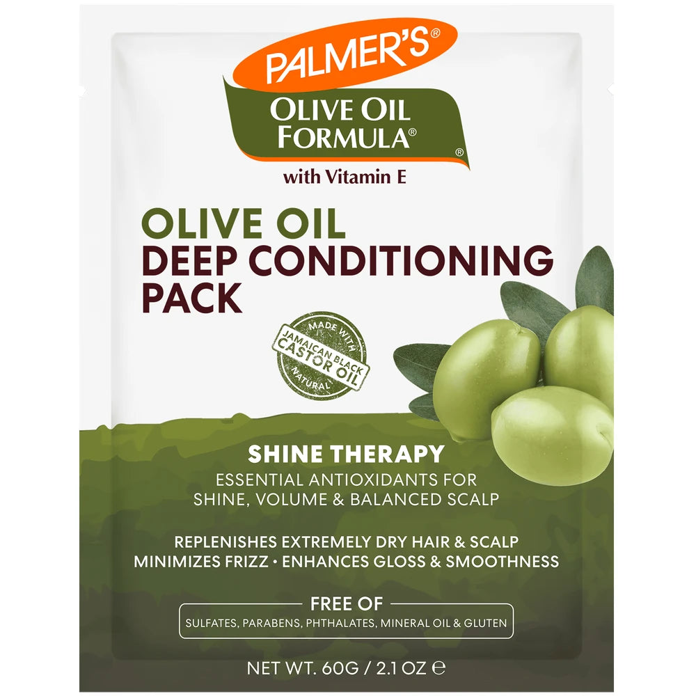 Palmer s Olive Oil Formula Shine Therapy Deep Conditioning Pack for Intense Hydr 2.1 Oz (Pack of 12)