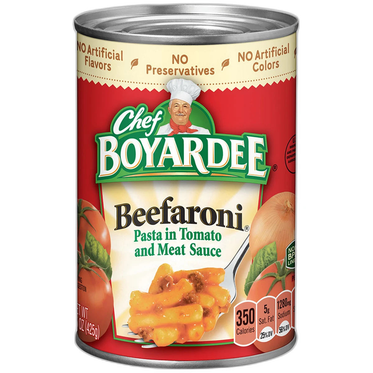 Chef Boyardee Beefaroni Pasta In Tomato and Meat Sauce 15Oz (Pack of 24)
