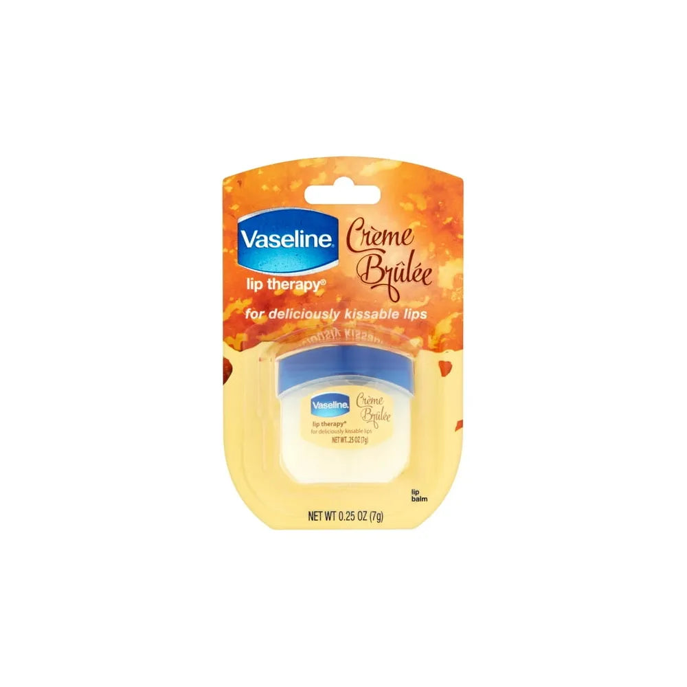 Vaseline Lip Therapy Creme Brulee Jar 0.25Oz (Pack Of 32)