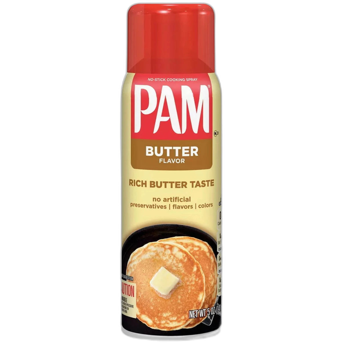PAM Butter Flavor Canola Oil Spray 5Oz (Pack of 12)