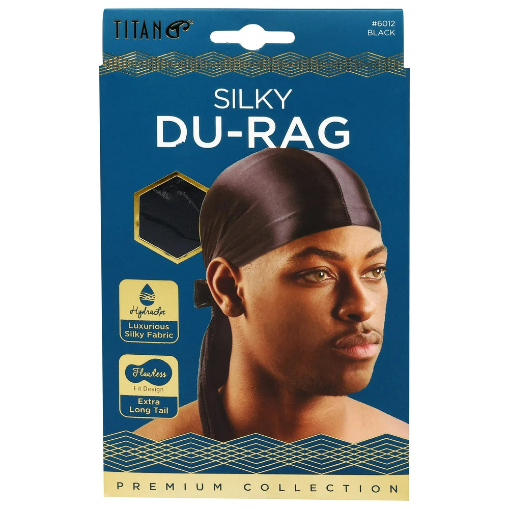 Titan Premium Collection Black Silky Du-Rag 1 ea nan (Pack of 48)