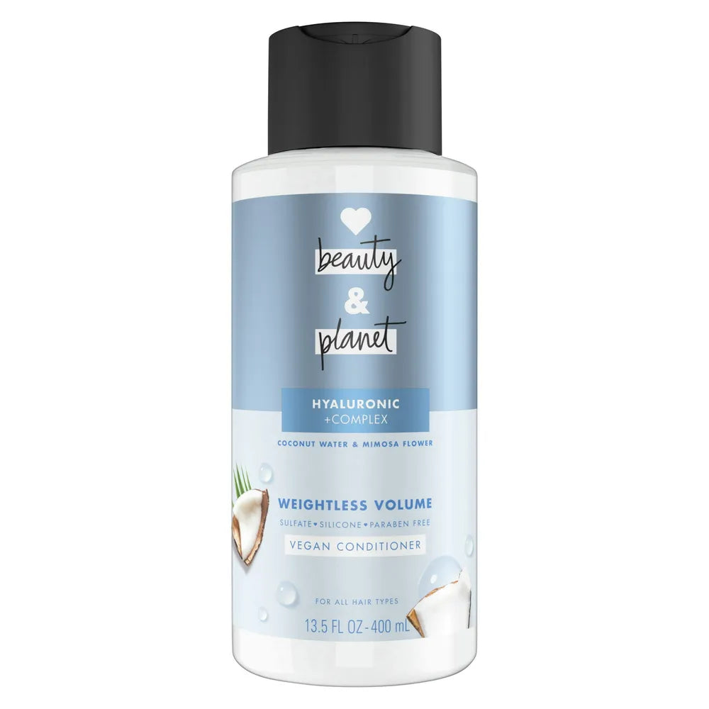 Love Beauty and Planet Volume and Bounty Conditioner Coconut Water and Mimosa Flower 13.5Oz (Pack of 4)