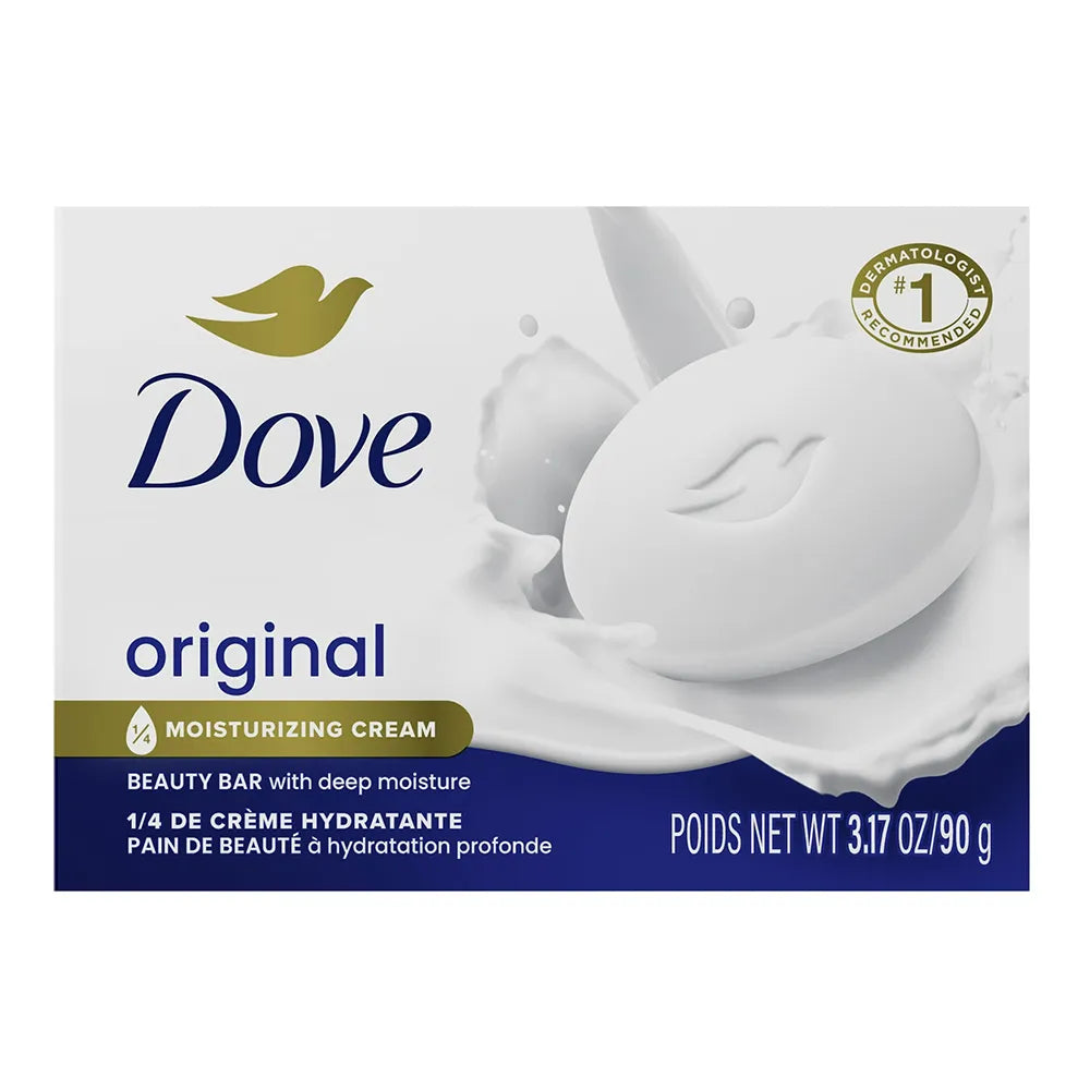 Dove White Moisturizing Lotion Beauty Bar 3.17Oz (Pack of 48)