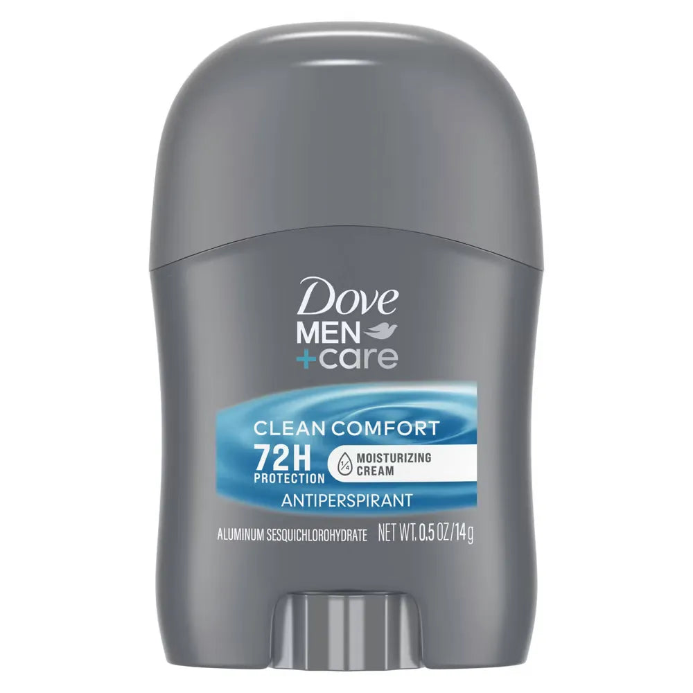 Dove Men Care 72 Hour Antiperspirant and Deodorant Stick Trial Size Clean Comfort 0.5Oz (Pack of 36)