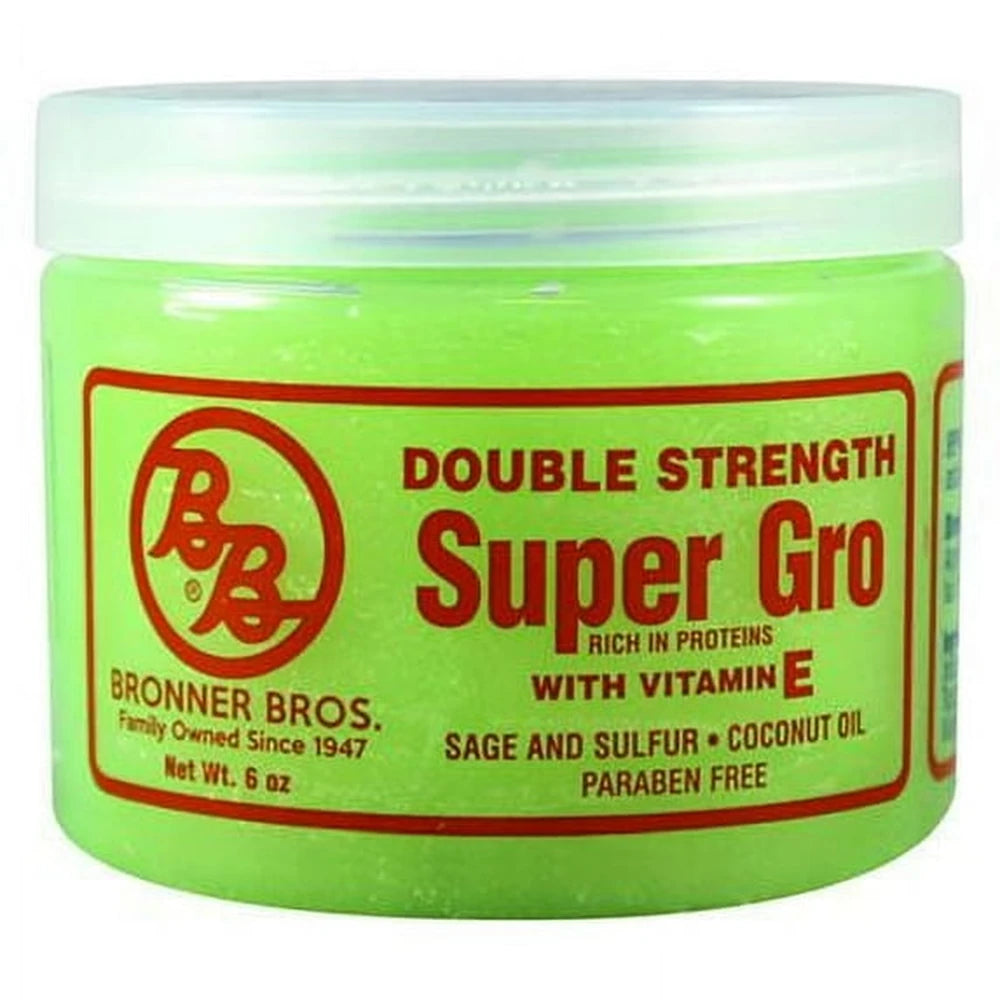 Bronner Brothers Double Strength Super Gro Treatment with Vitamin E 6 oz 6 Oz (Pack of 12)