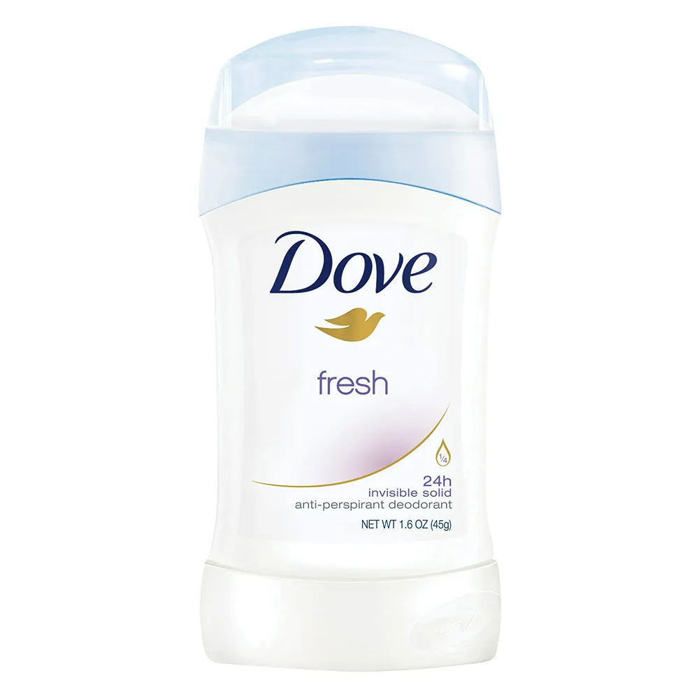 Dove Invisible Solid Antiperspirant Deodorant Stick Fresh 1.6Oz (Pack of 12)