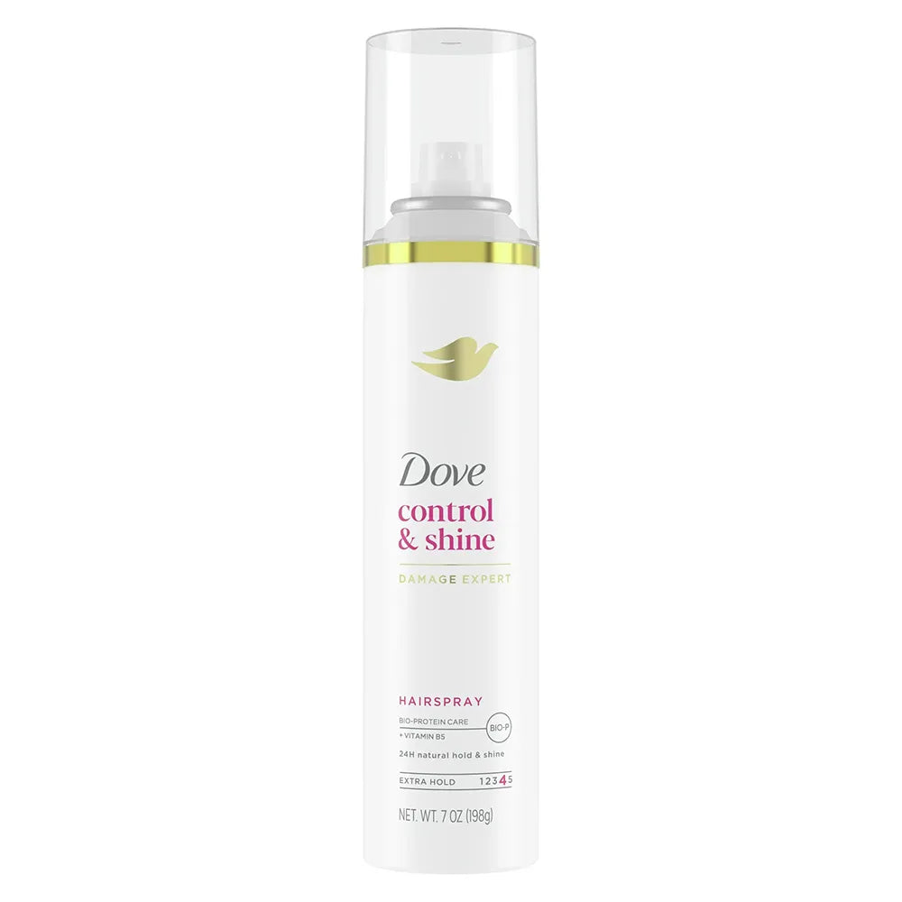Dove Control And Shine Damage Expert Hairspray Extra Hold 7Oz (Pack of 12)
