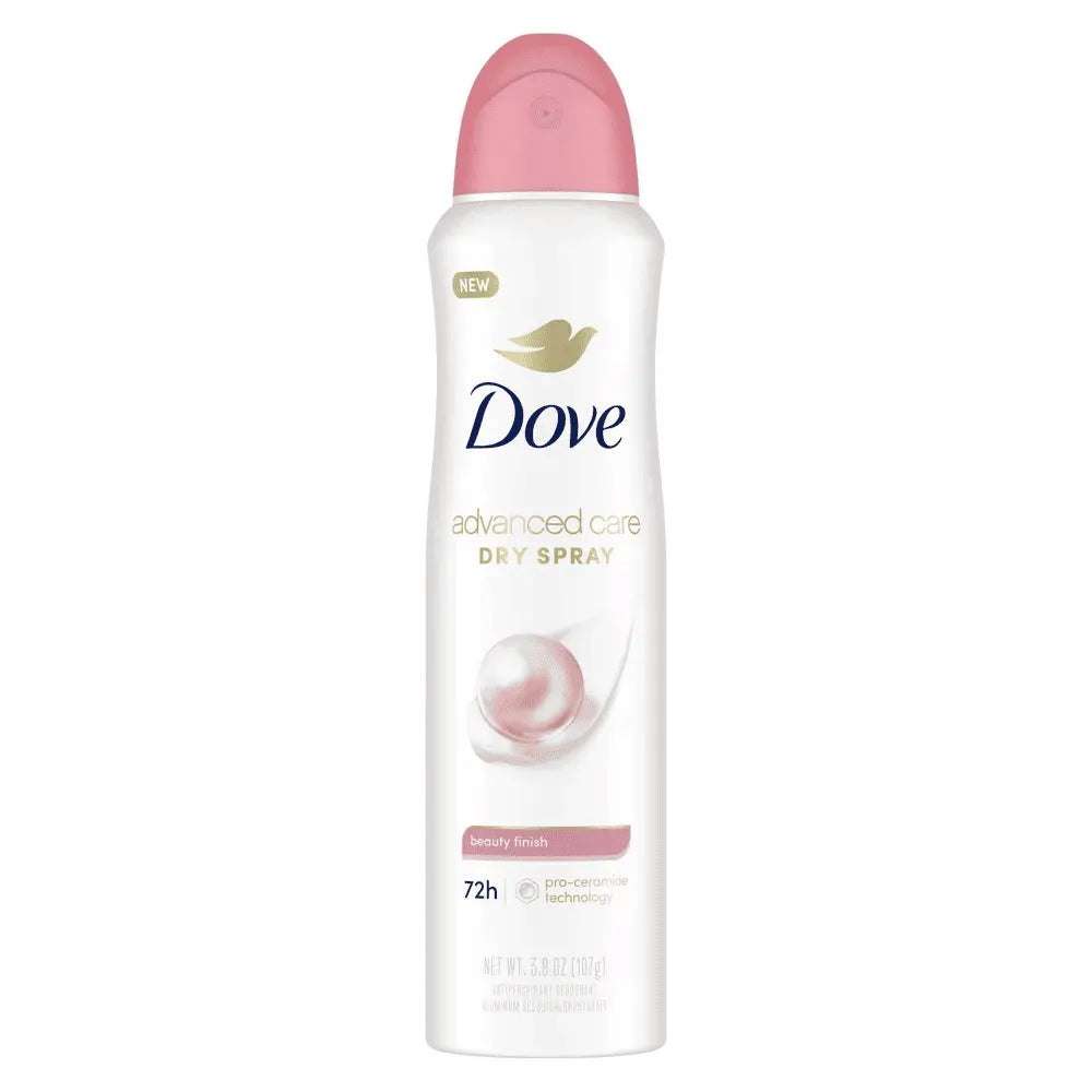 Dove Dry Spray 48-Hour Antiperspirant Deodorant Beauty Finish 3.8Oz (Pack of 12)