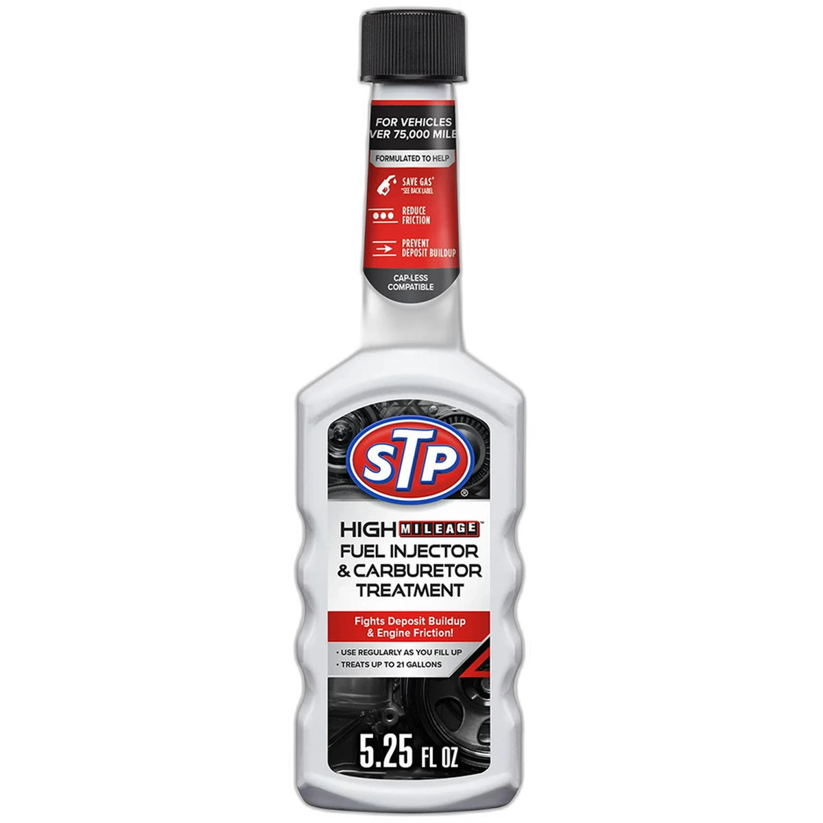 STP High Mileage Fuel Injector and Carburetor Treatment 5.25Oz (Pack of 12)