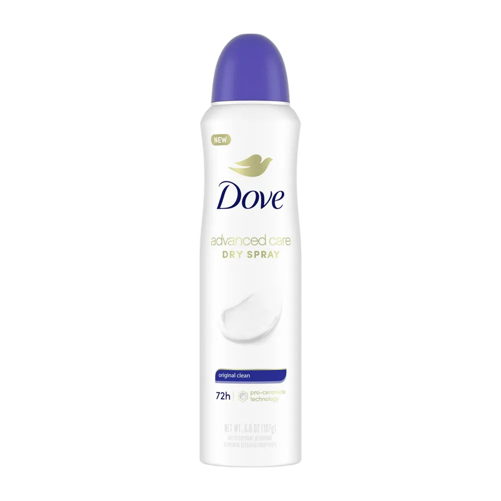 Dove Dry Spray Antiperspirant Deodorant Original Clean 3.8Oz (Pack of 12)