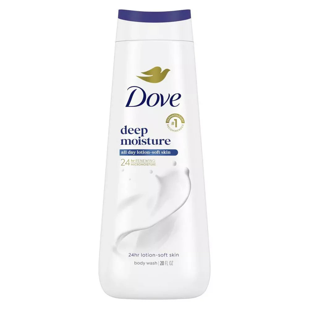 Dove Deep Moisture Liquid Body Wash Cleanser 22Oz (Pack of 4)