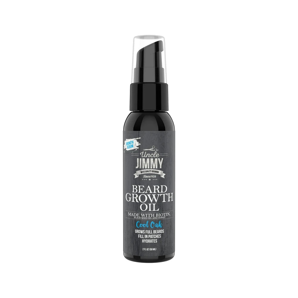 Uncle Jimmy 2 Oz. Cool Oak Beard Growth Oil 2 Fl. Oz (Pack of 6)