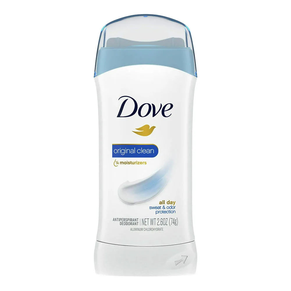 Dove Antiperspirant And Deodorant Invisible Solid Original Clean 2.6Oz (Pack of 12)