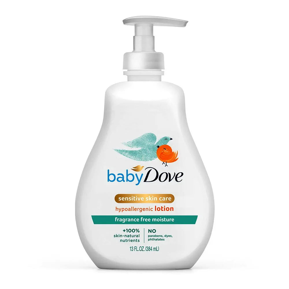 Dove Baby Sensitive Moisture Lotion Fragrance Free 13Oz (Pack of 4)
