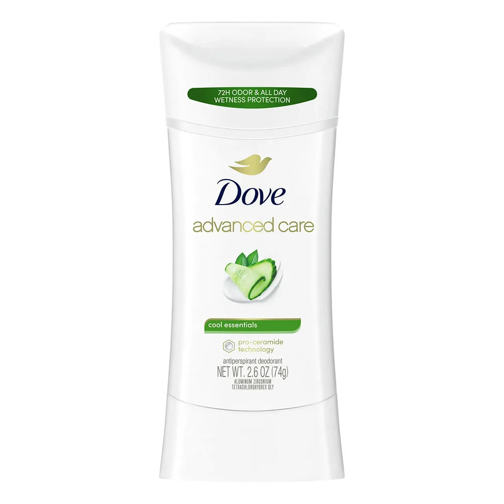 Dove Beauty Advanced Care Cool Essentials Antiperspirant & Deodorant2.6Oz (Pack of 12)