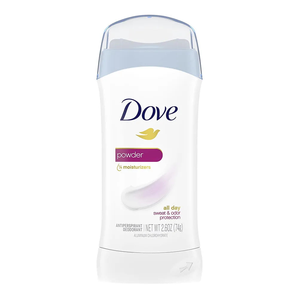 Dove Antiperspirant Deodorant Stick Powder 2.6Oz (Pack of 12)