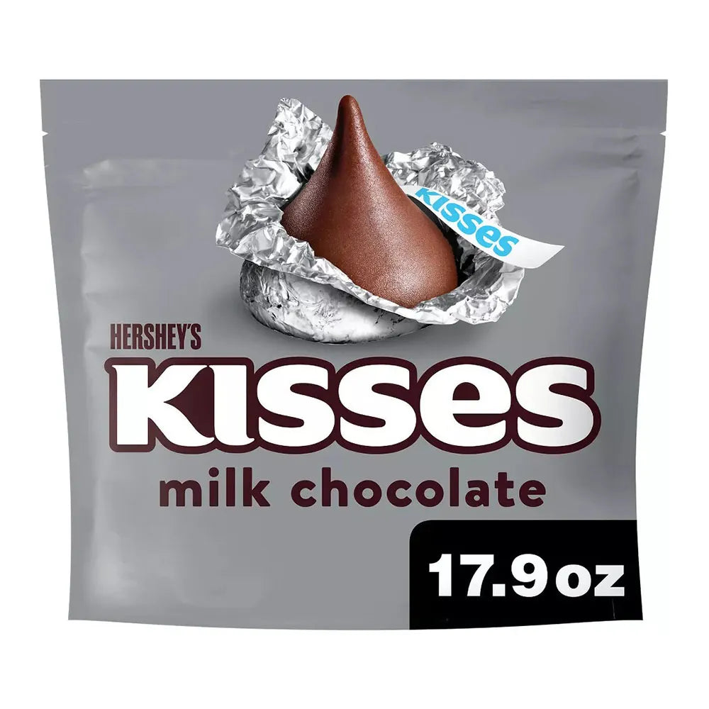 Hersheys Kisses Milk Chocolate Candy 17.9Oz (Pack of 16)