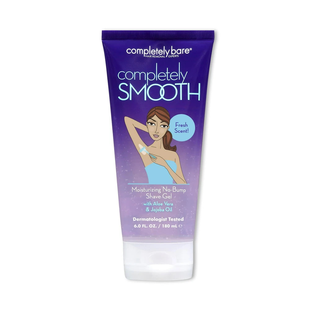 Completely Bare Moisturizing No-Bump Shave Gel - 6oz 6 Oz (Pack of 12)
