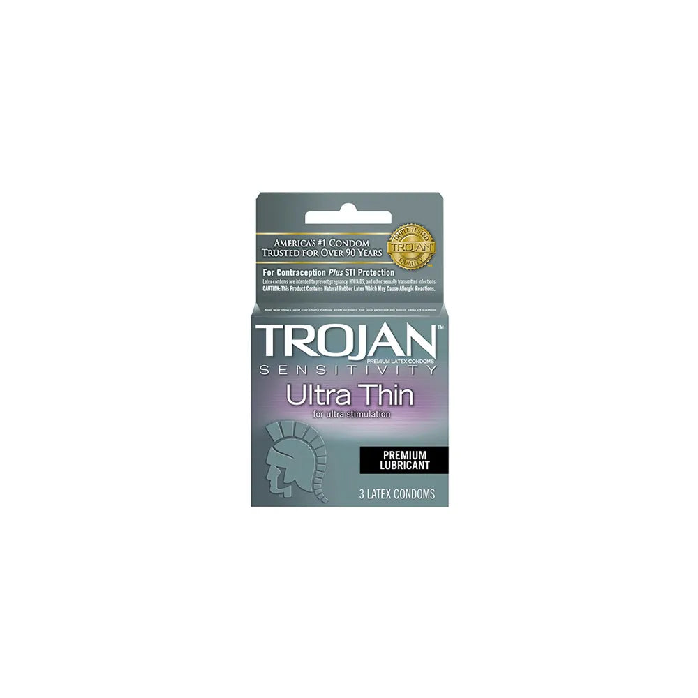 Trojan Sensitivity Premium Lubricant Condoms For Ultra Stimulation 5Oz (Pack of 48)