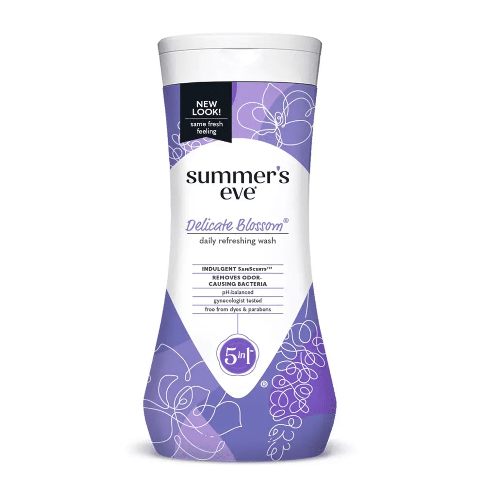 Summers Eve Delicate Blossom Feminine Wash For Sensitive Skin 15Oz (Pack of 12)