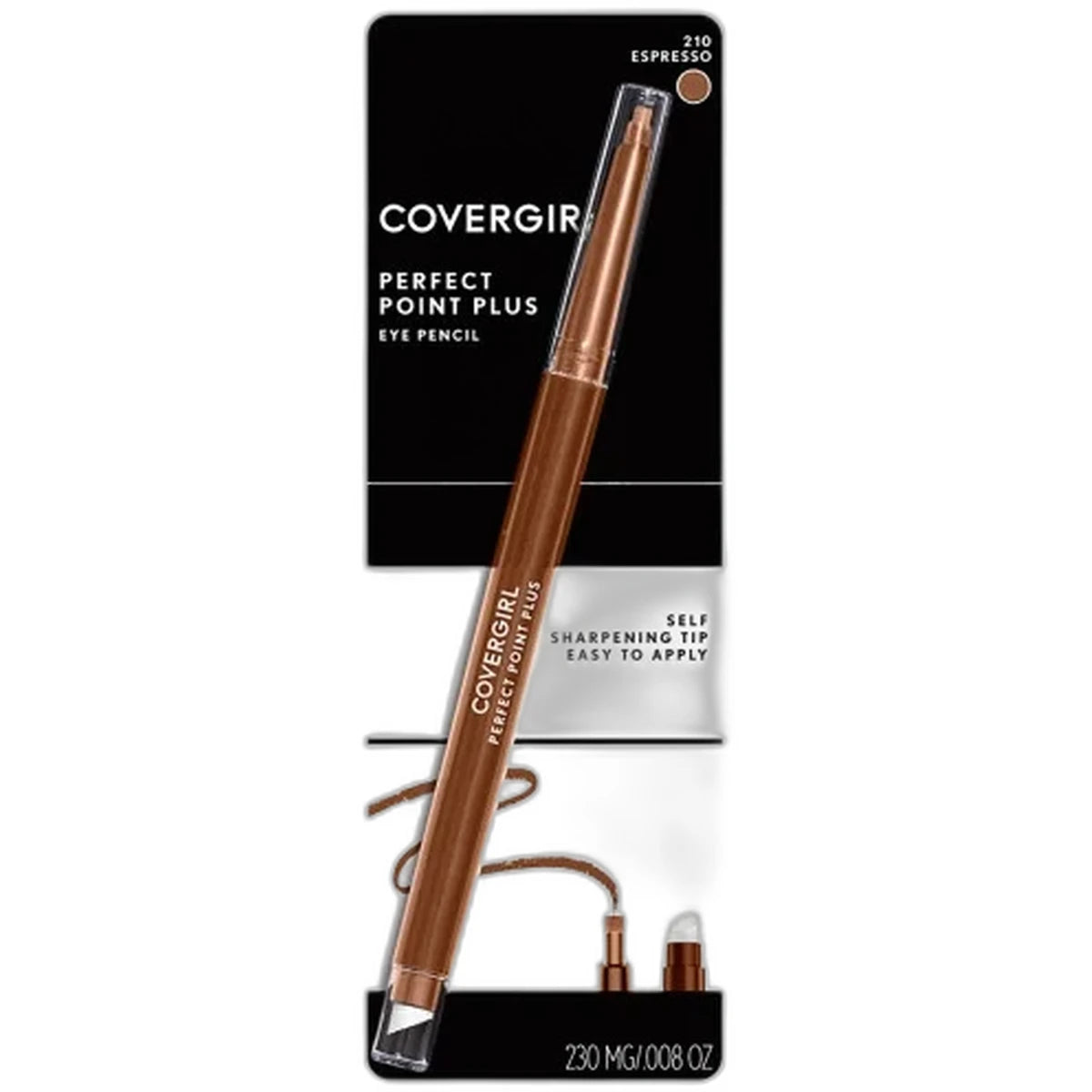 Cover Girl Perfect Point Plus Self Sharpening Eye Pencil Espresso #210 0.08Oz (Pack Of 72)