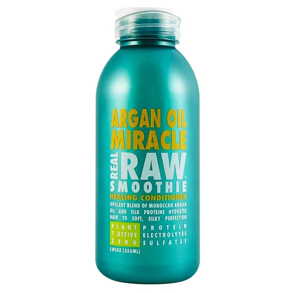 Real Raw Shampoothie Argan Oil Miracle Healing Conditioner 12 Ounce 12.5 Fl. Oz (Pack of 6)