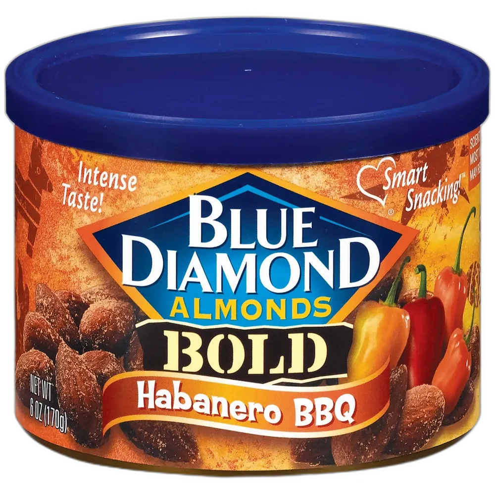 Blue Diamond Habanero Almonds 6 oz (Pack of 12)