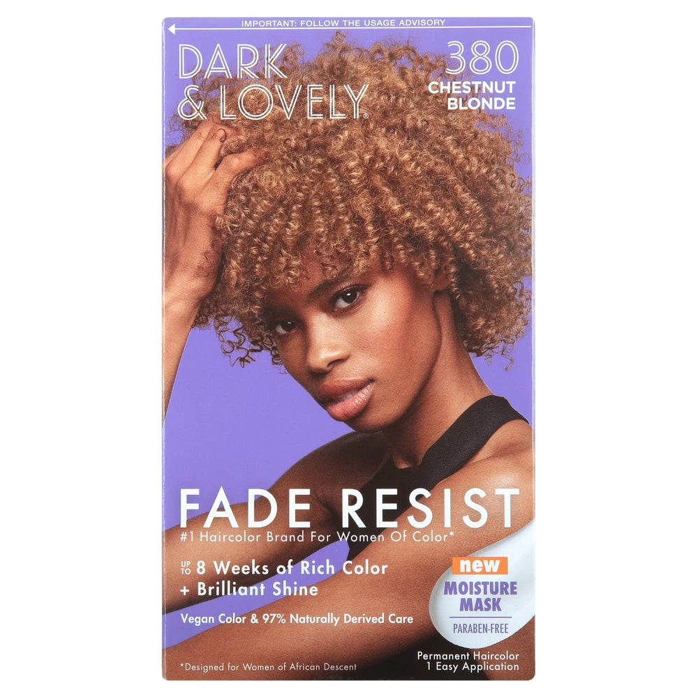 SoftSheen-Carson Dark & Lovely Fade Resist Unisex Permanent Hair Color 380 Ches nan (Pack of 12)