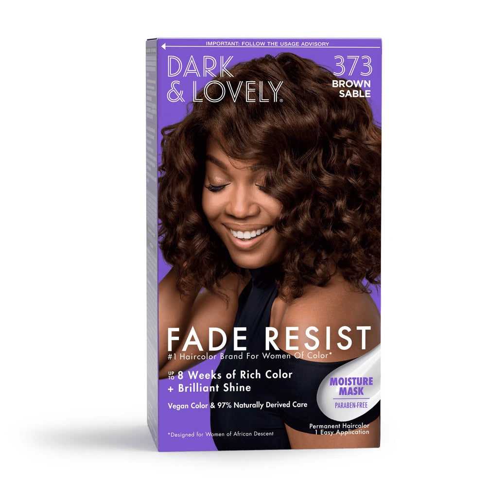 Dark and Lovely Fade Resist Rich Conditioning Hair Color Permanent Hair Dye 37 nan (Pack of 12)