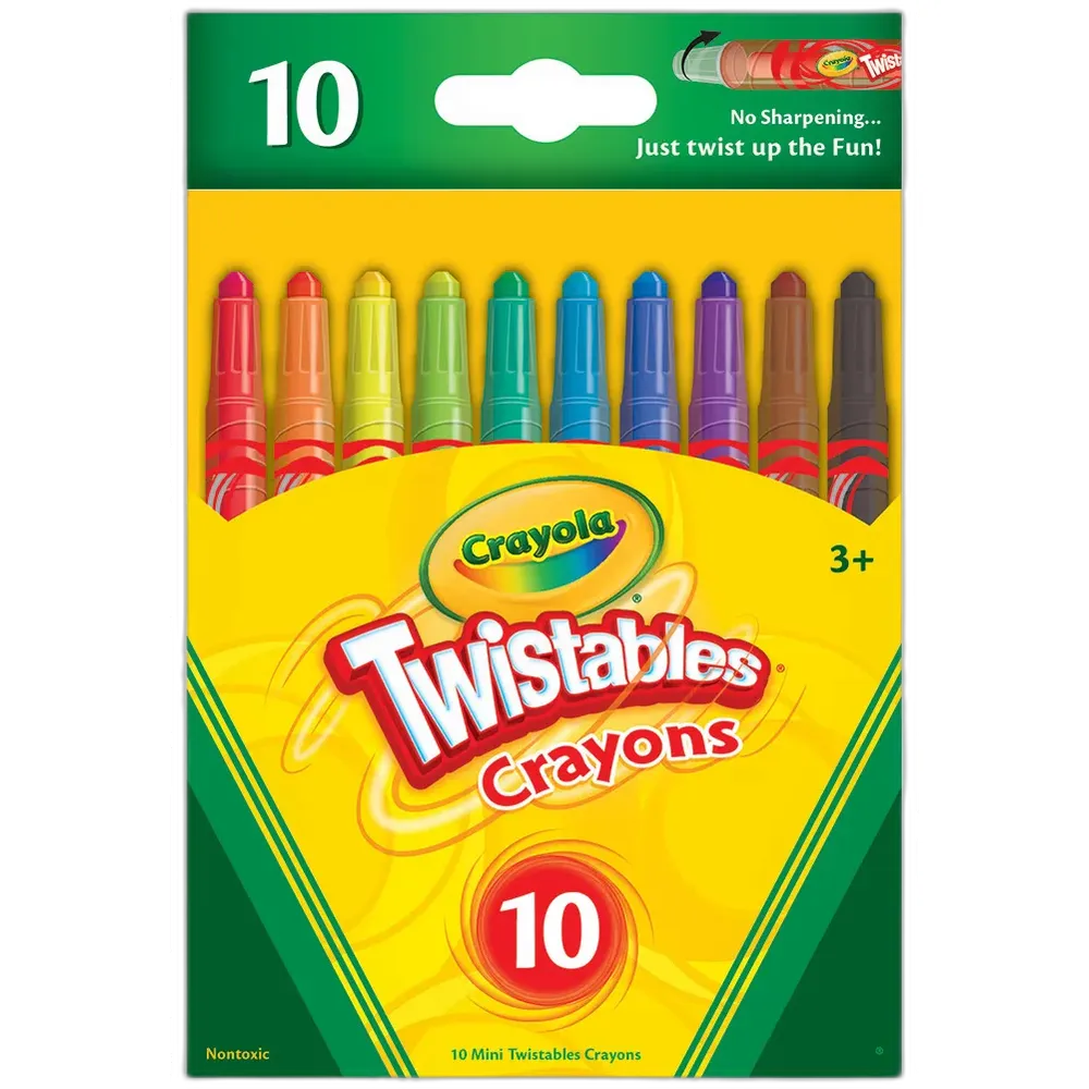Crayola Mini Twist Crayons 10 Ct 0.32Oz (Pack Of 24)