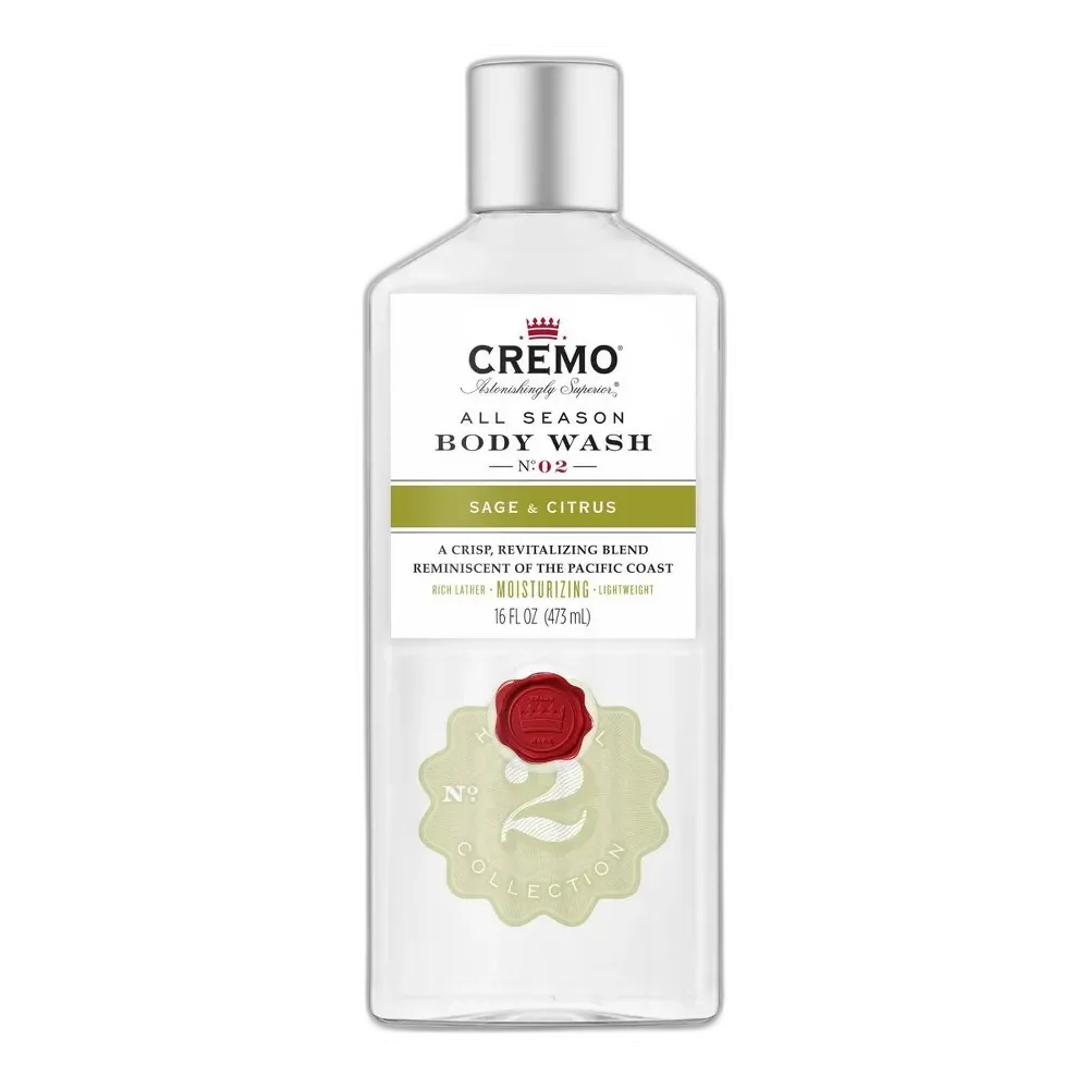 Cremo Sage and Citrus Body Wash 16oz (Pack of 12)
