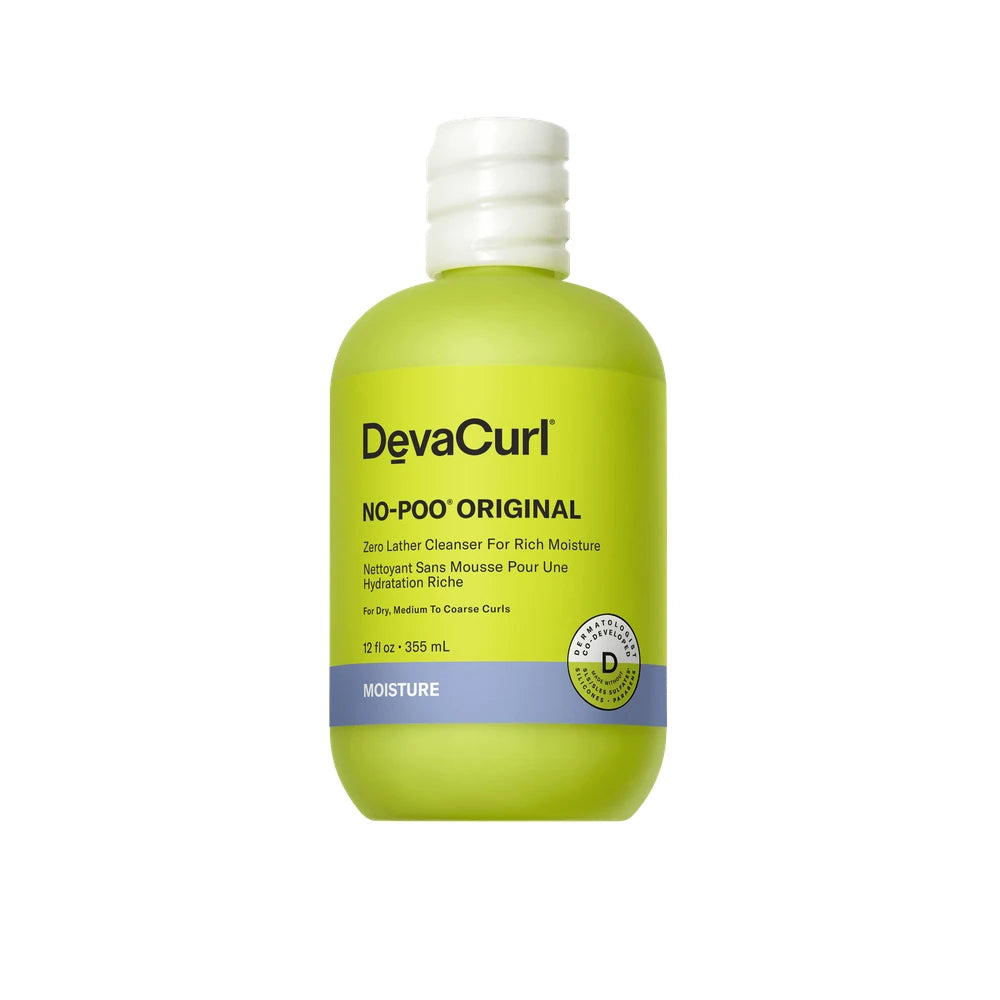 DevaCurl No-Poo® Original Zero Lather Cleanser For Rich Moisture 12 Fl. Oz (Pack of 12)