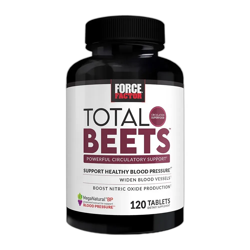Force Factor Total Beets Tablets 120 Count 7.2 Oz(Pack of 24)
