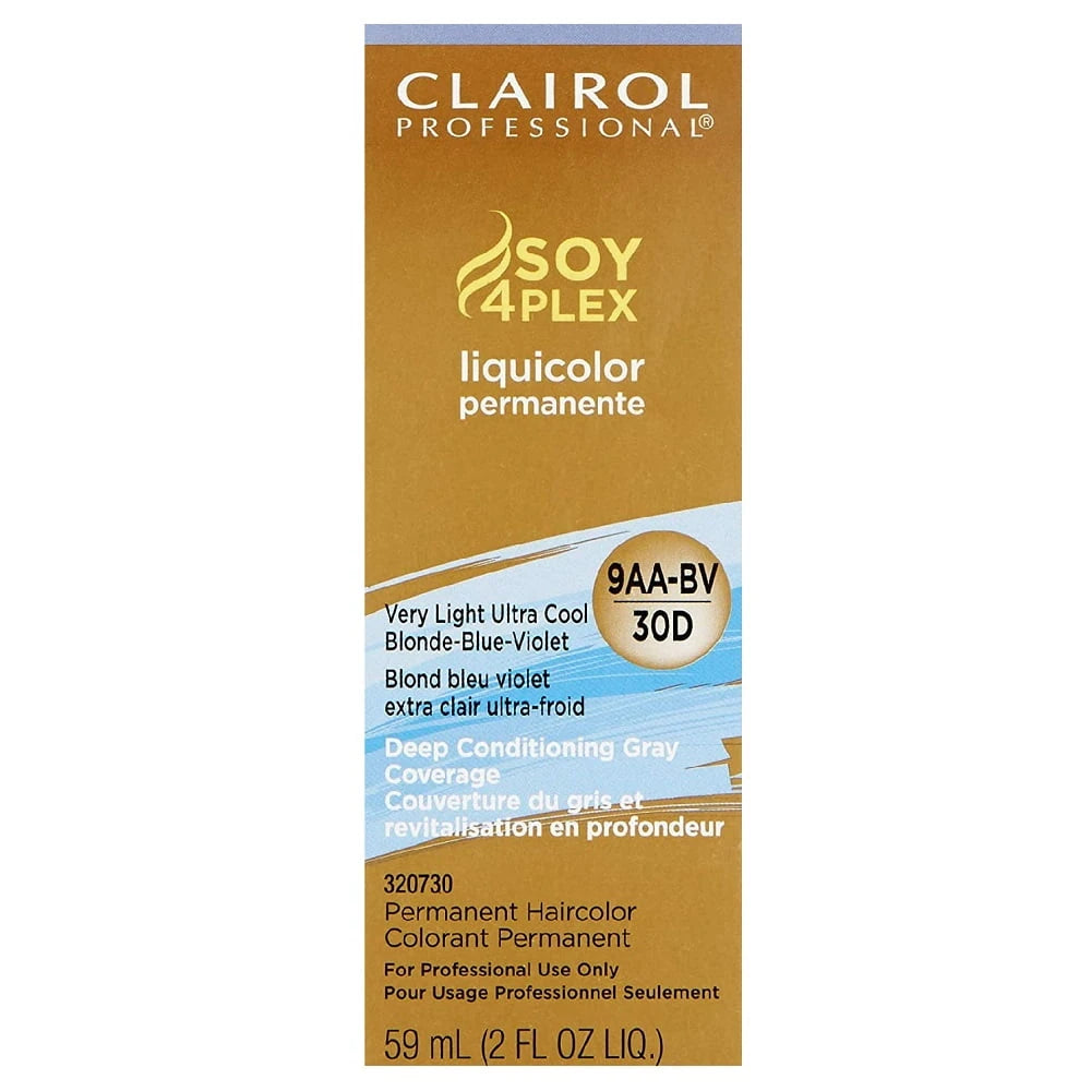 Clairol Professional Permanent Liquicolor for Hair 9aa bv Light Blonde Blue 2 oz 2 Fl. Oz (Pack of 72)