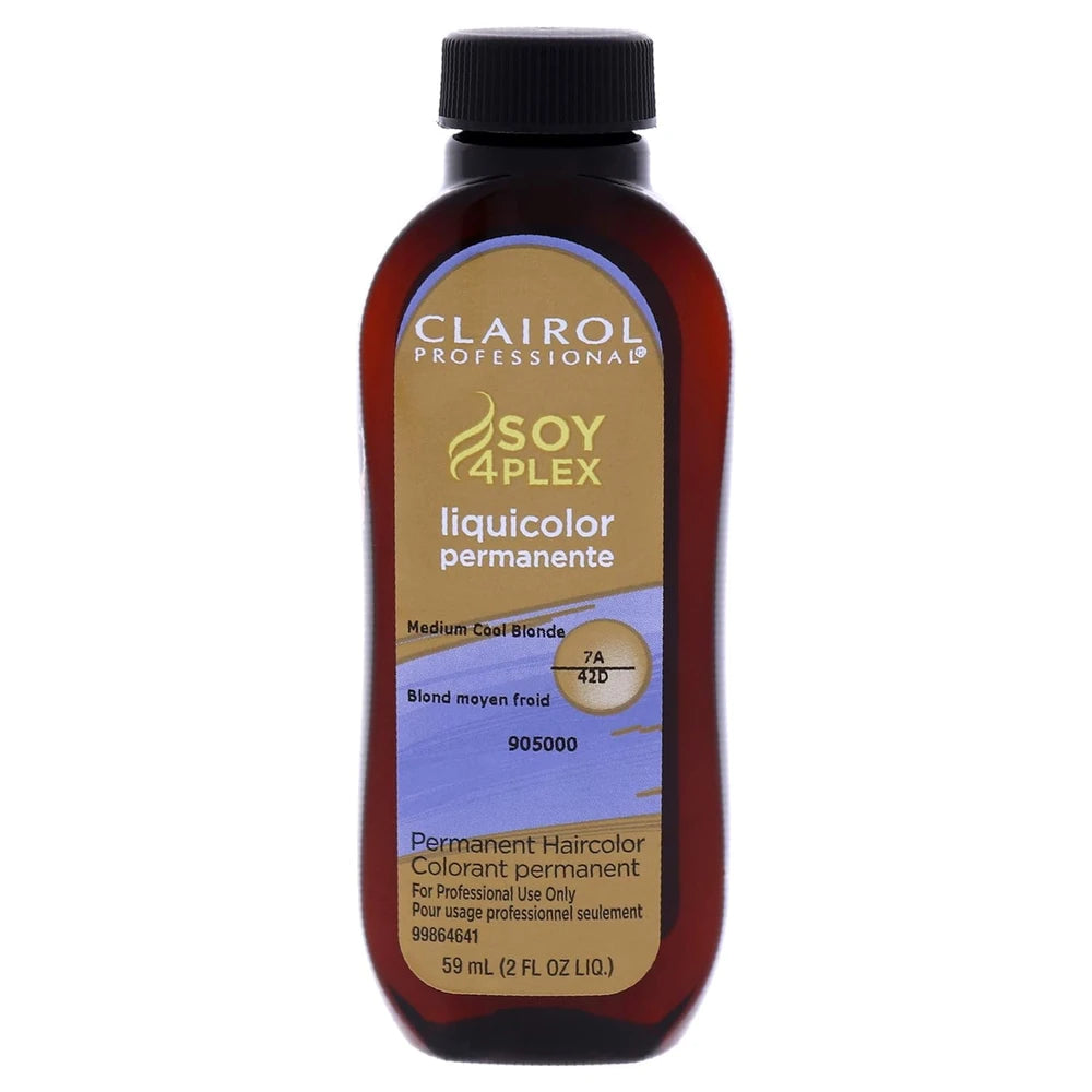 Clairol Professional Permanent Liquicolor for Hair 7a Medium Cool Blonde 2 Fl 2 Fl. Oz (Pack of 72)
