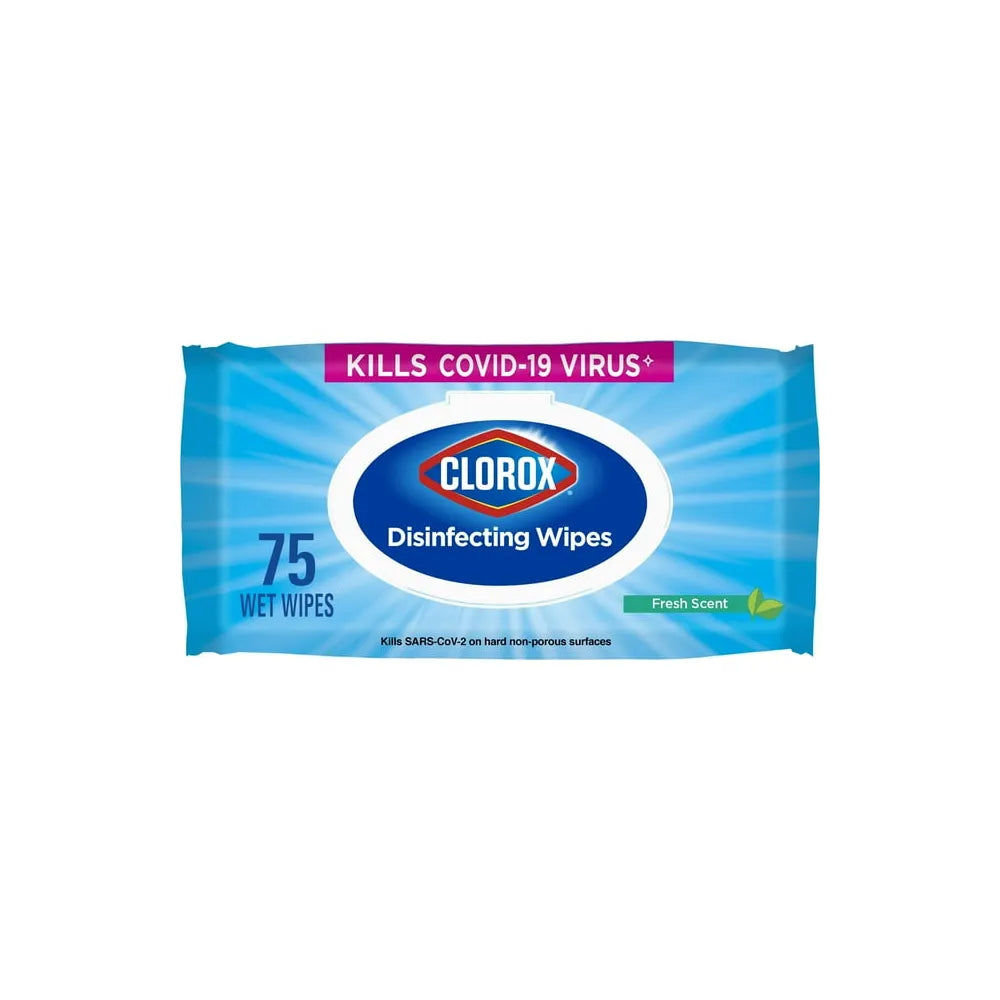 Clorox Fresh Scent Disinfecting Wipes - 75ct 3.73Oz (Pack of 6)