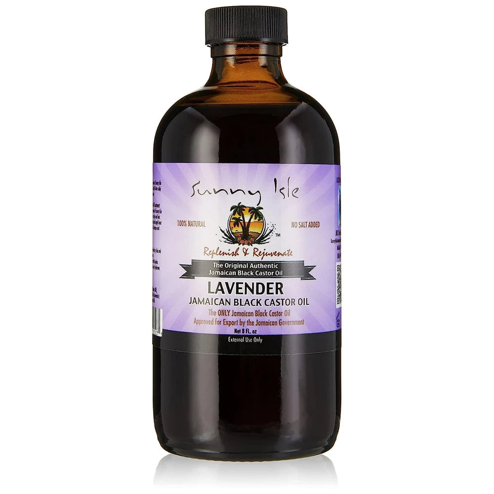 Sunny Isle Lavender Jamaican Castor Oil, Black, 8 Fl. Oz(B00VKBVRQE) (Pack of 6)