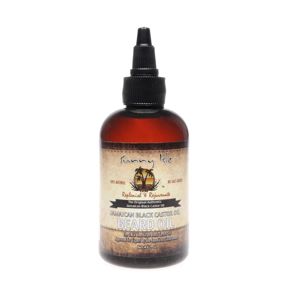 Sunny Isle Jamaican Black Castor Oil Beard Oil, 4 Fl. Oz (Pack of 6)