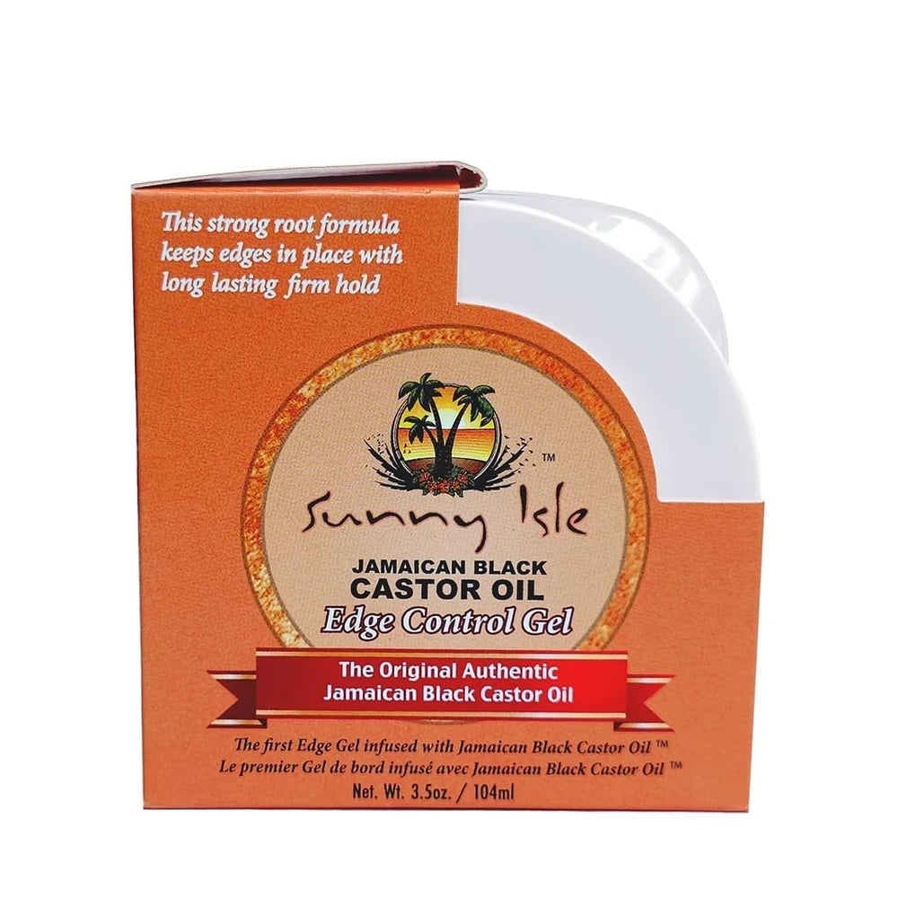 Sunny Isle Jamaican Black Castor Oil Edge Hair Gel 3.5 Oz(Pack of 12)