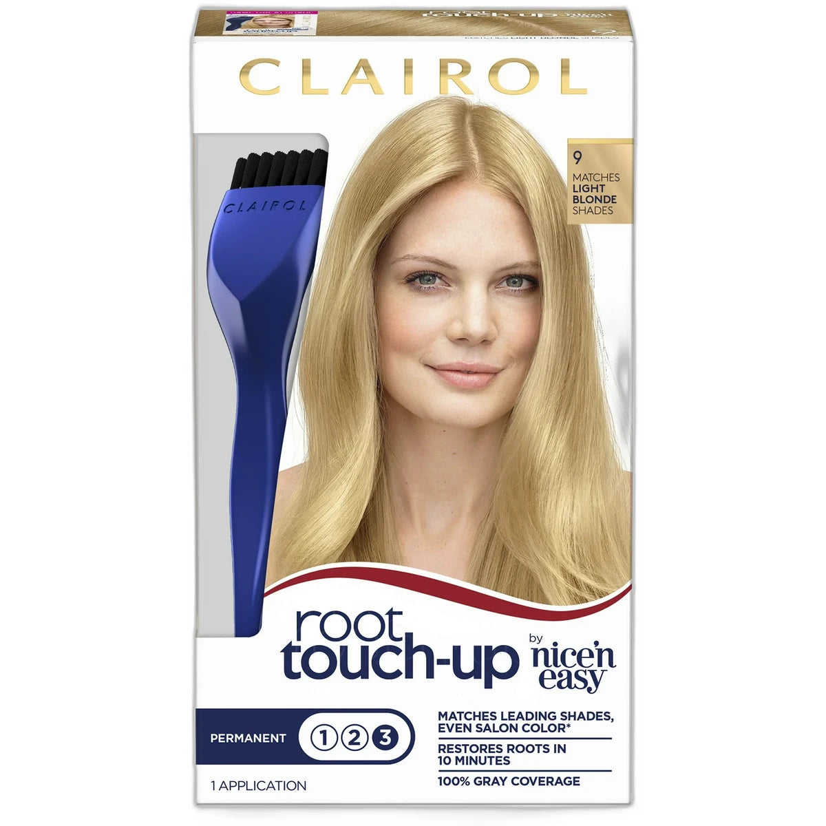 Clairol Nice & Easy Root Touch Up Permanent Hair Color Creme 9 Matches Light Blonde Shades 6.26oz (Pack of 12)