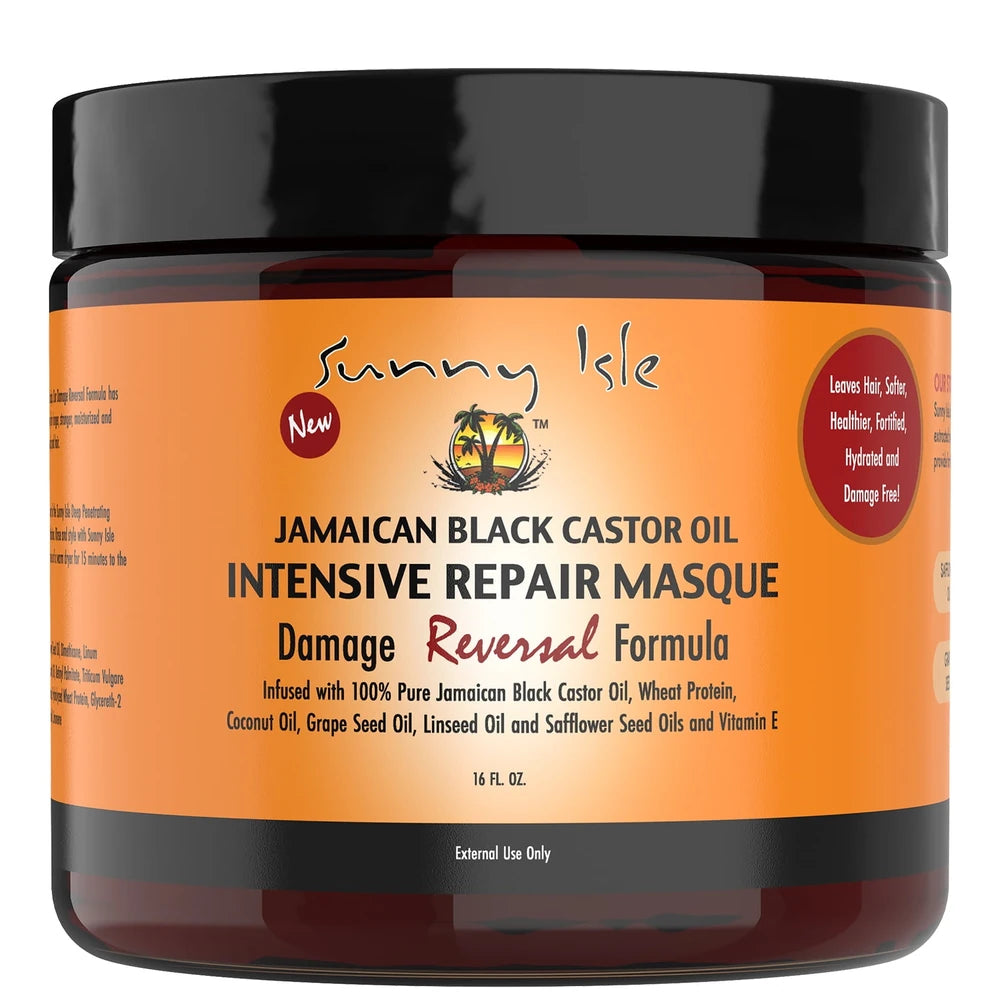 Sunny Isle Jamaican Black Castor Oil Intensive Repair Masque (B01HL5ZJ3E) 16 Fl. Oz (Pack of 6)