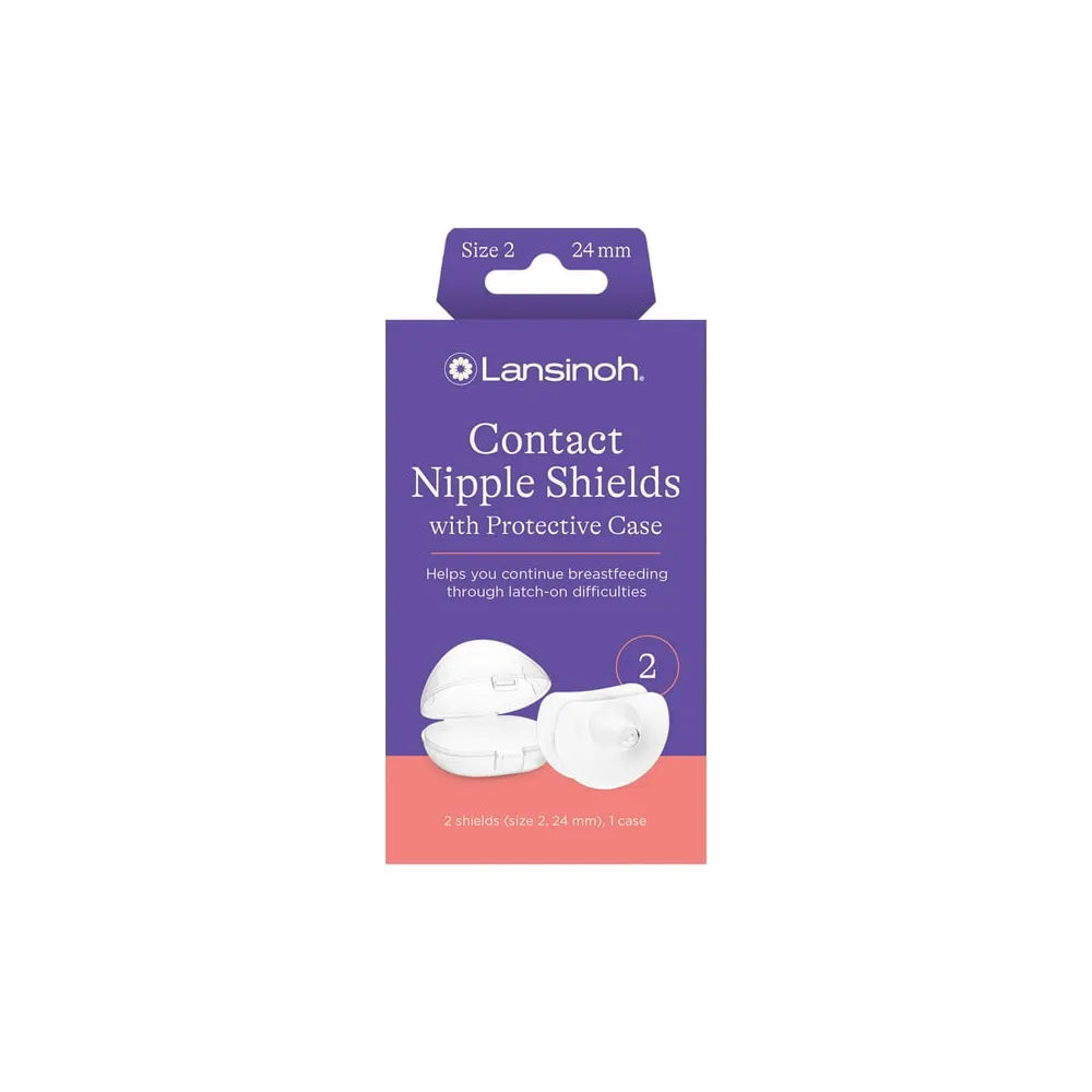 Lansinoh Contact Nipple Shields 24 mm 2 ea 2.08oz (Pack of 12)