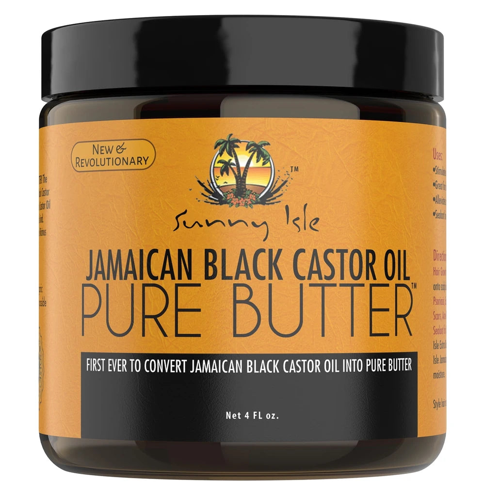 Sunny Isle Jamaican Black Castor Oil Pure Butter Original, 4 oz (Pack of 6)