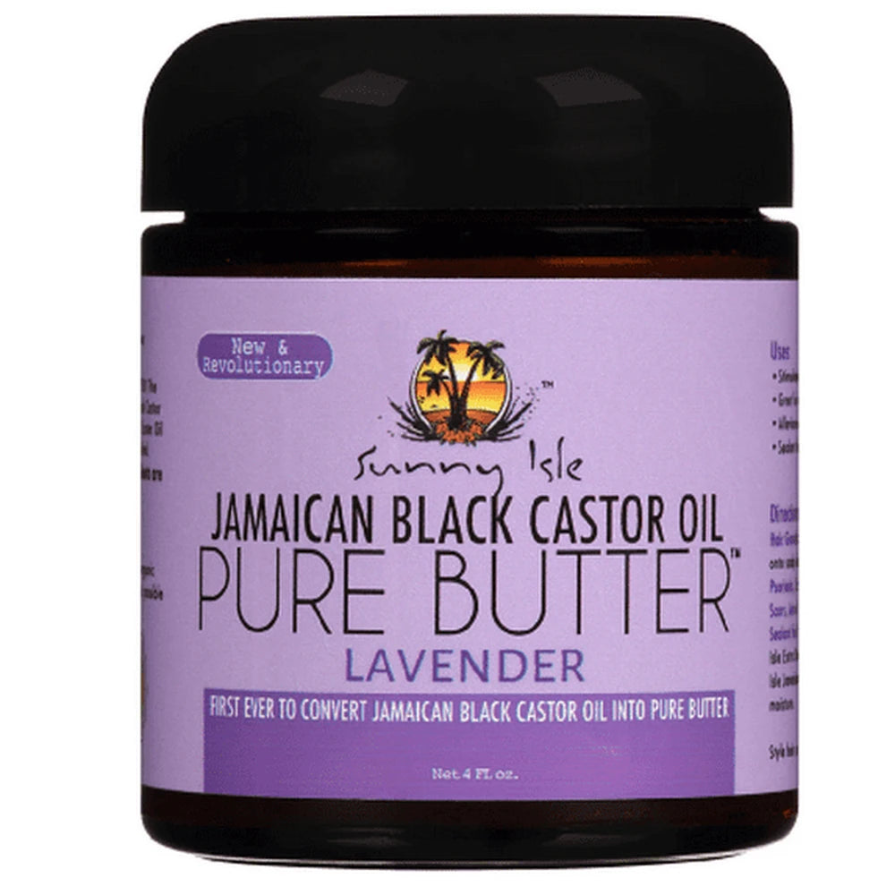 Sunny Isle Jamaican Black Castor Oil Pure Butter Lavender 4oz (Pack of 6)
