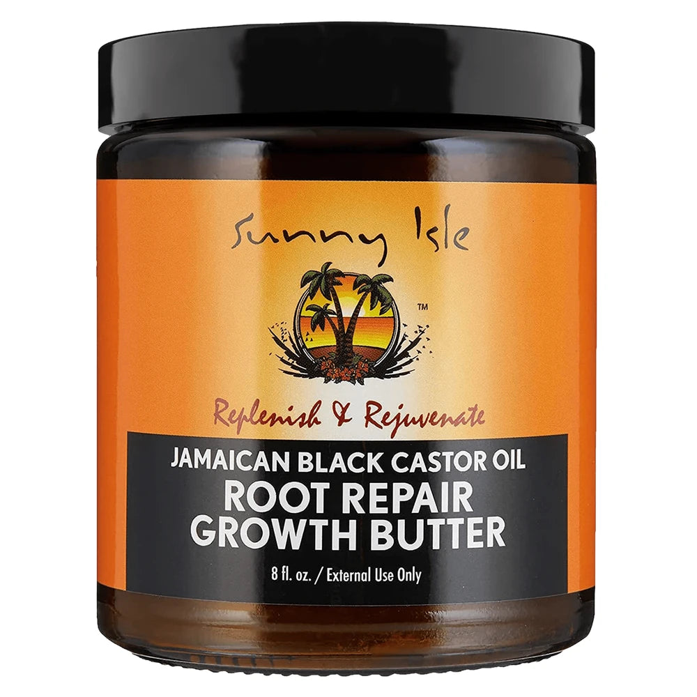 Sunny Isle Jamaican Black Castor Oil Root Repair Growth Butter - 8 oz (Pack of 6)