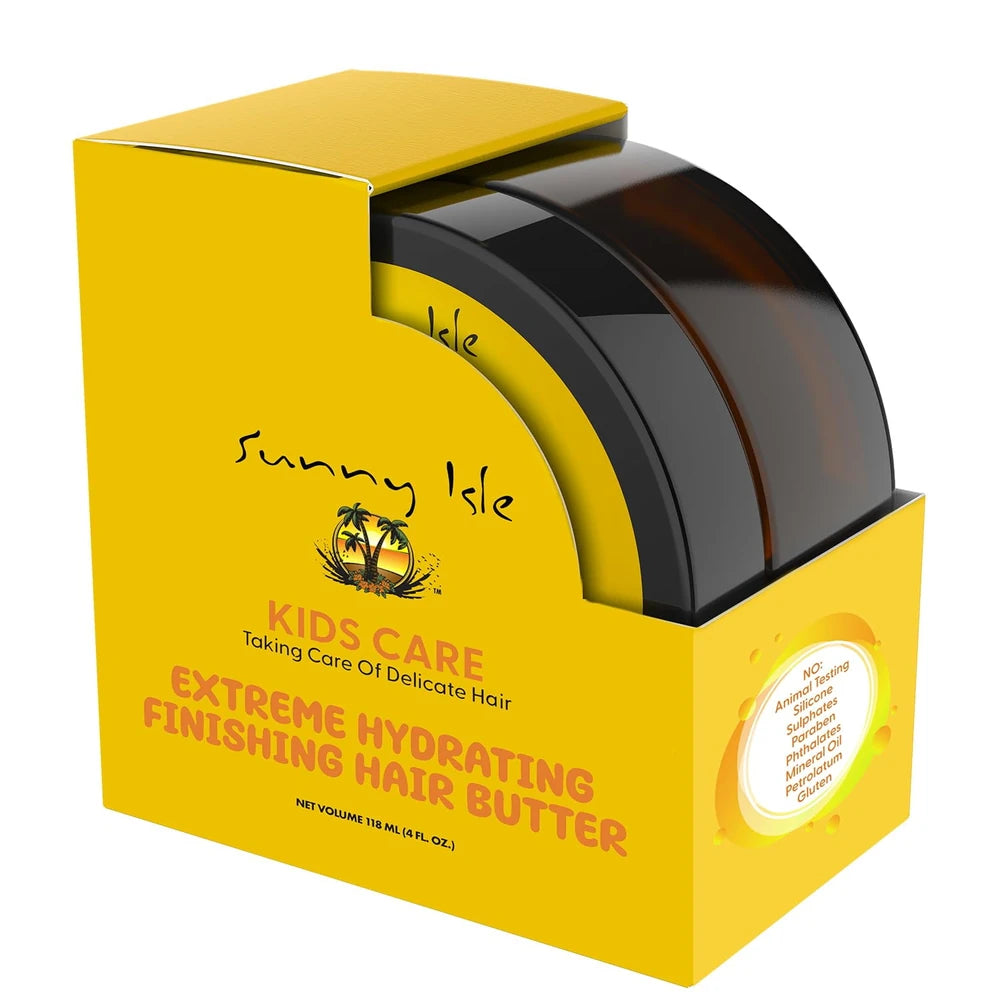 Sunny Isle Kids Care Extreme Hydrating Finishing Hair Butter 4 Fl. Oz (Pack of 12)