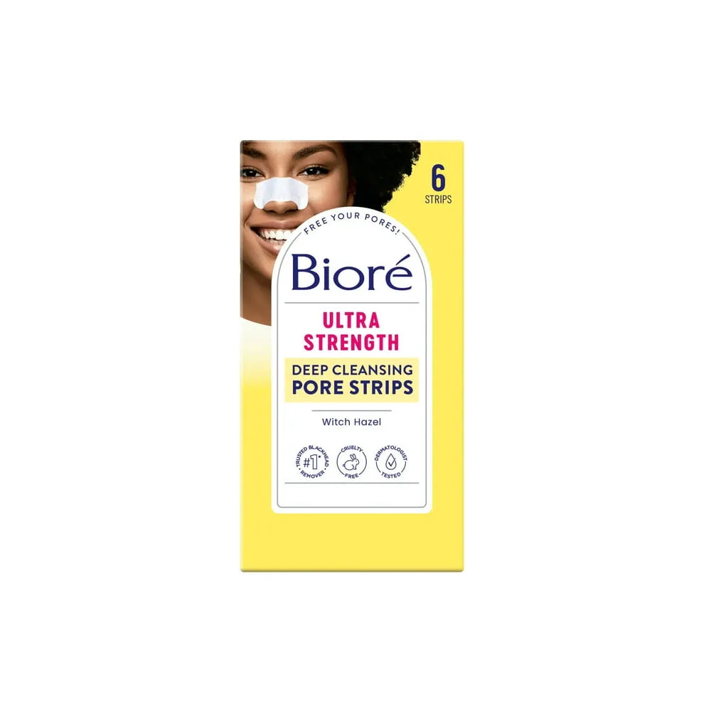 Biore Ultra Deep Cleansing Pore Strips For Nose 0.3Oz (Pack Of 12)