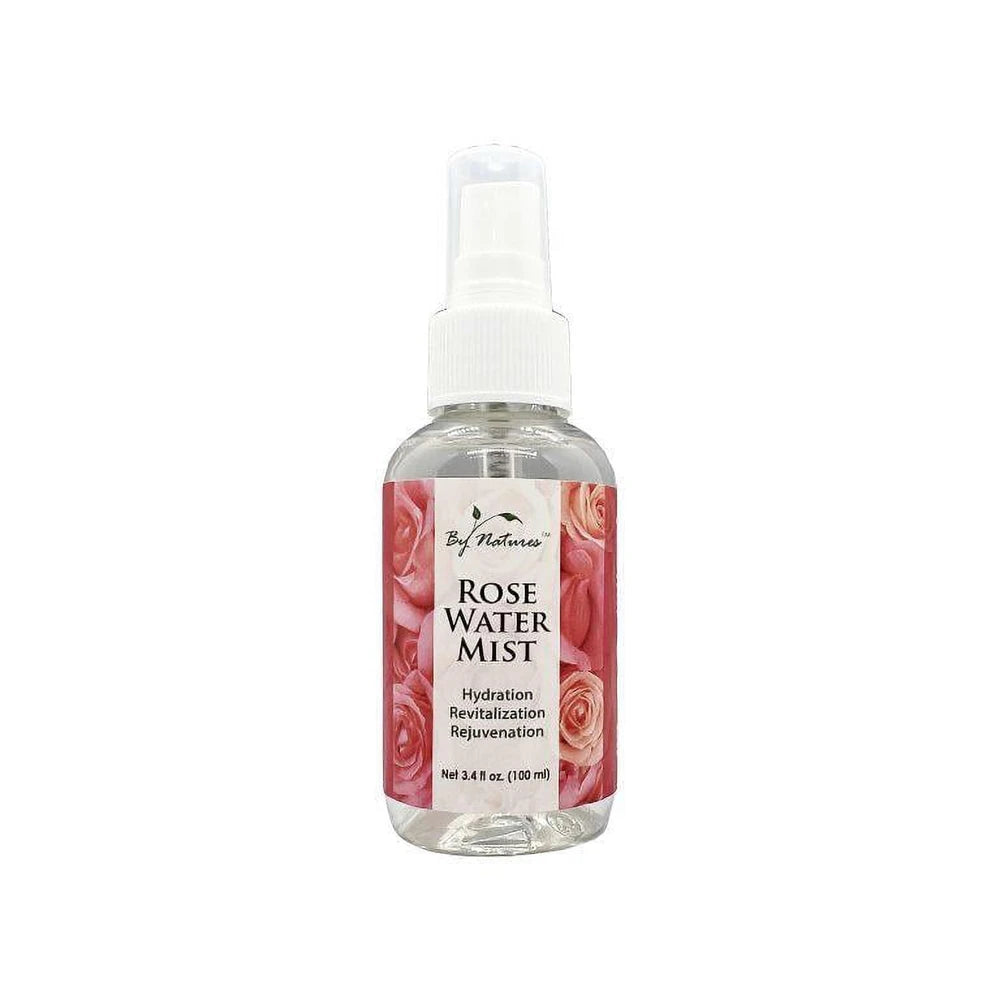 By Natures Rose Water Mist Travel Size 3.4 oz (Pack of 24)