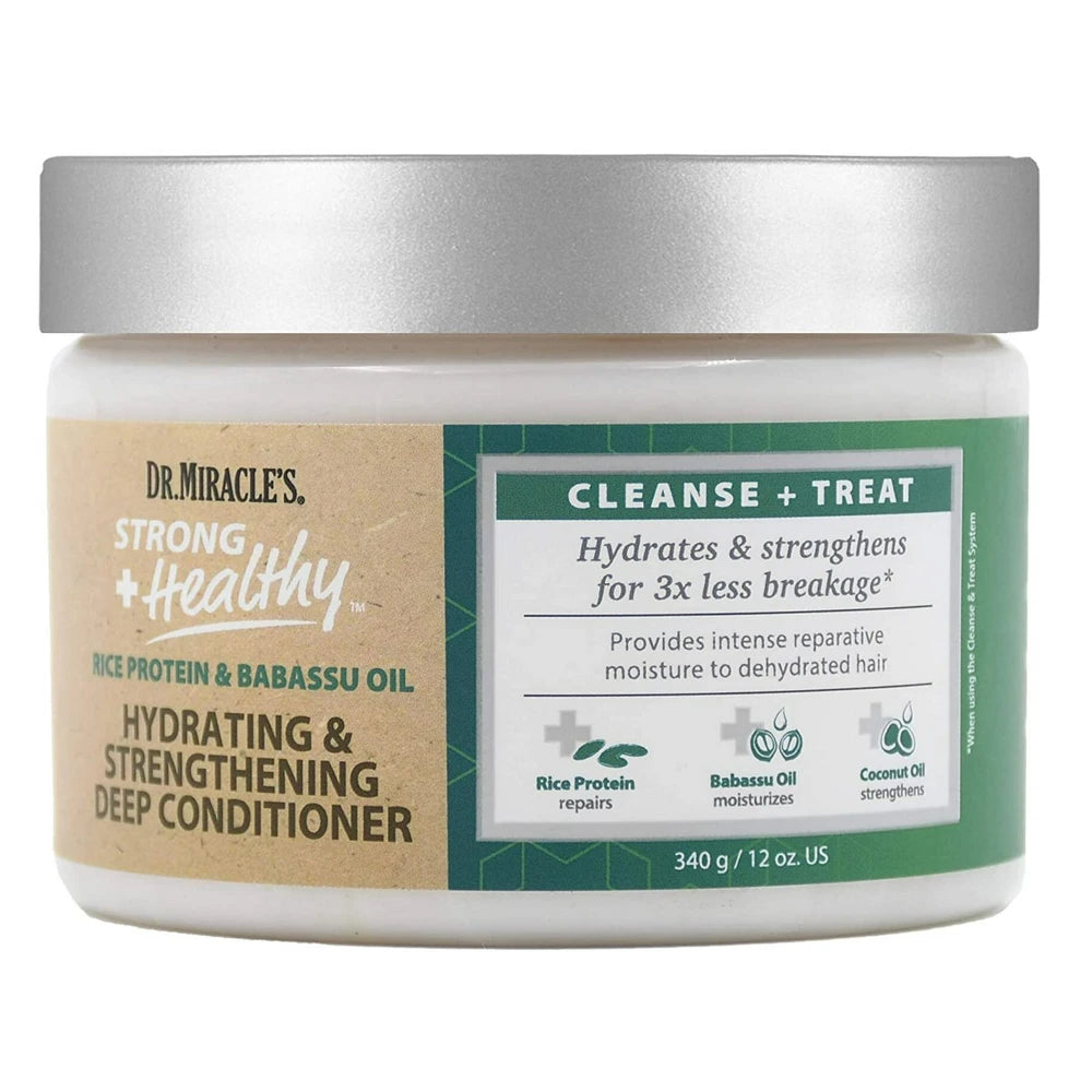 Dr. Miracle s Strong & Healthy Hydrating & Strengthening Deep Conditioner. Conta 12. Oz (Pack of 6)