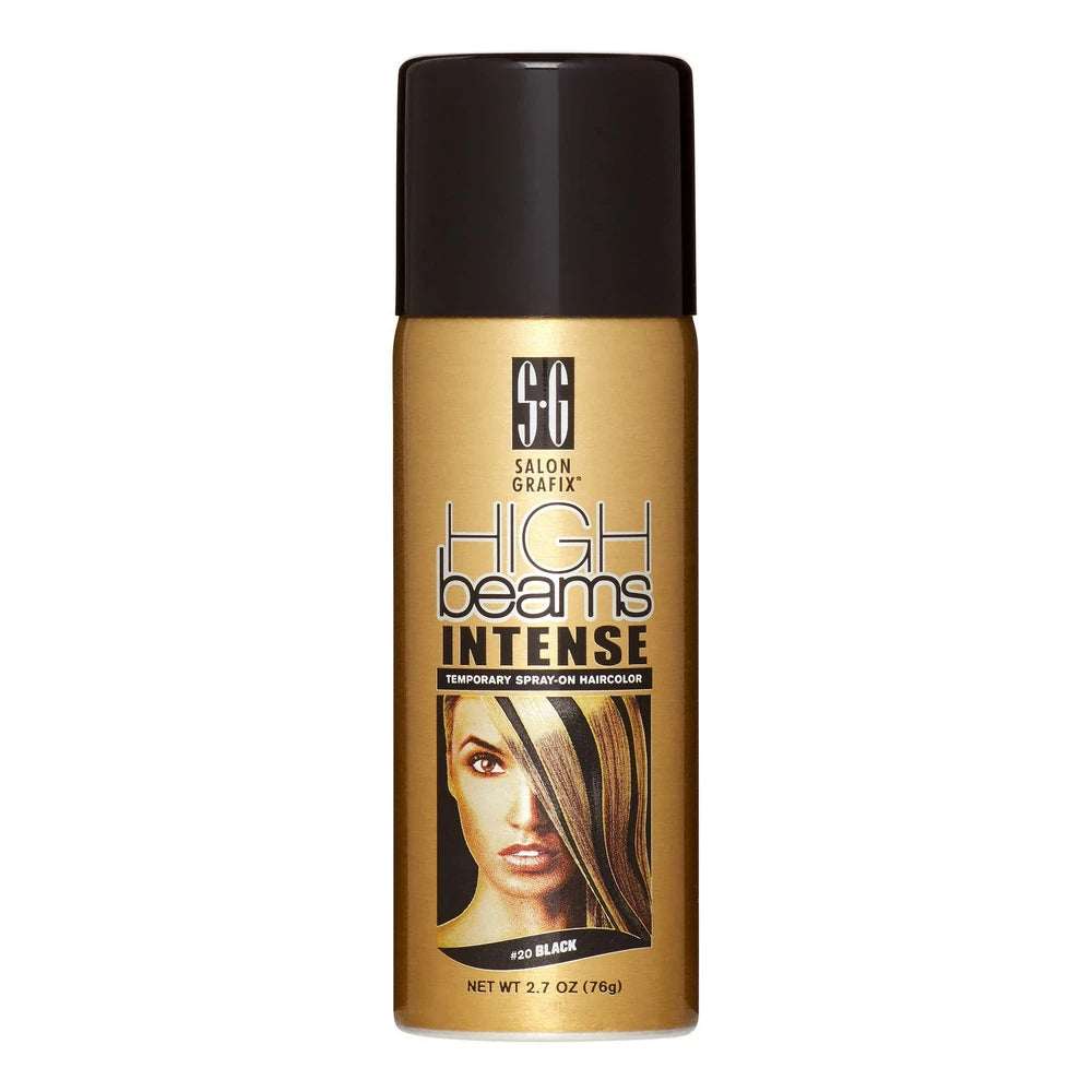 High Beams Intense Spray On Hair Color Black 2.7 Oz (Pack of 6)